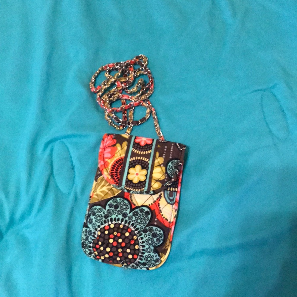 Vera Bradley: cell phone Crossbody- Flower Shower